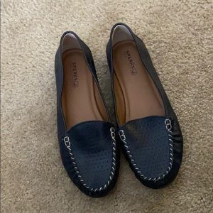 Speedy faux leather flats